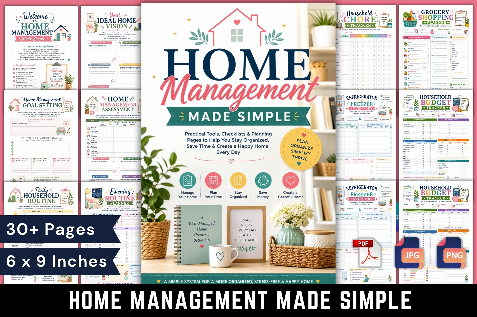 Home Management Workbook — Home Management Made Simple product preview