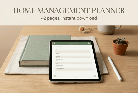 Home planner - 42-Page Home Management Planner