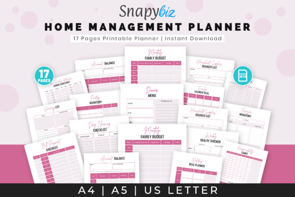 Home planner - A4 Home Management Planner