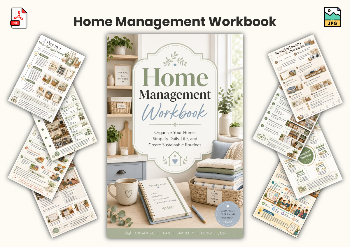 Home Management Workbook — Home Management Workbook product preview