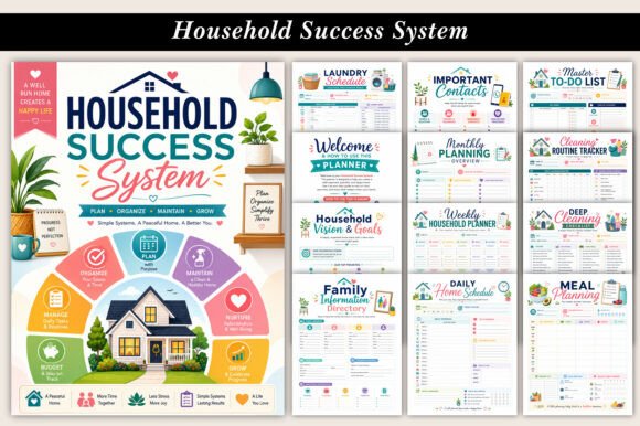 Home planner - Household Success System Printable