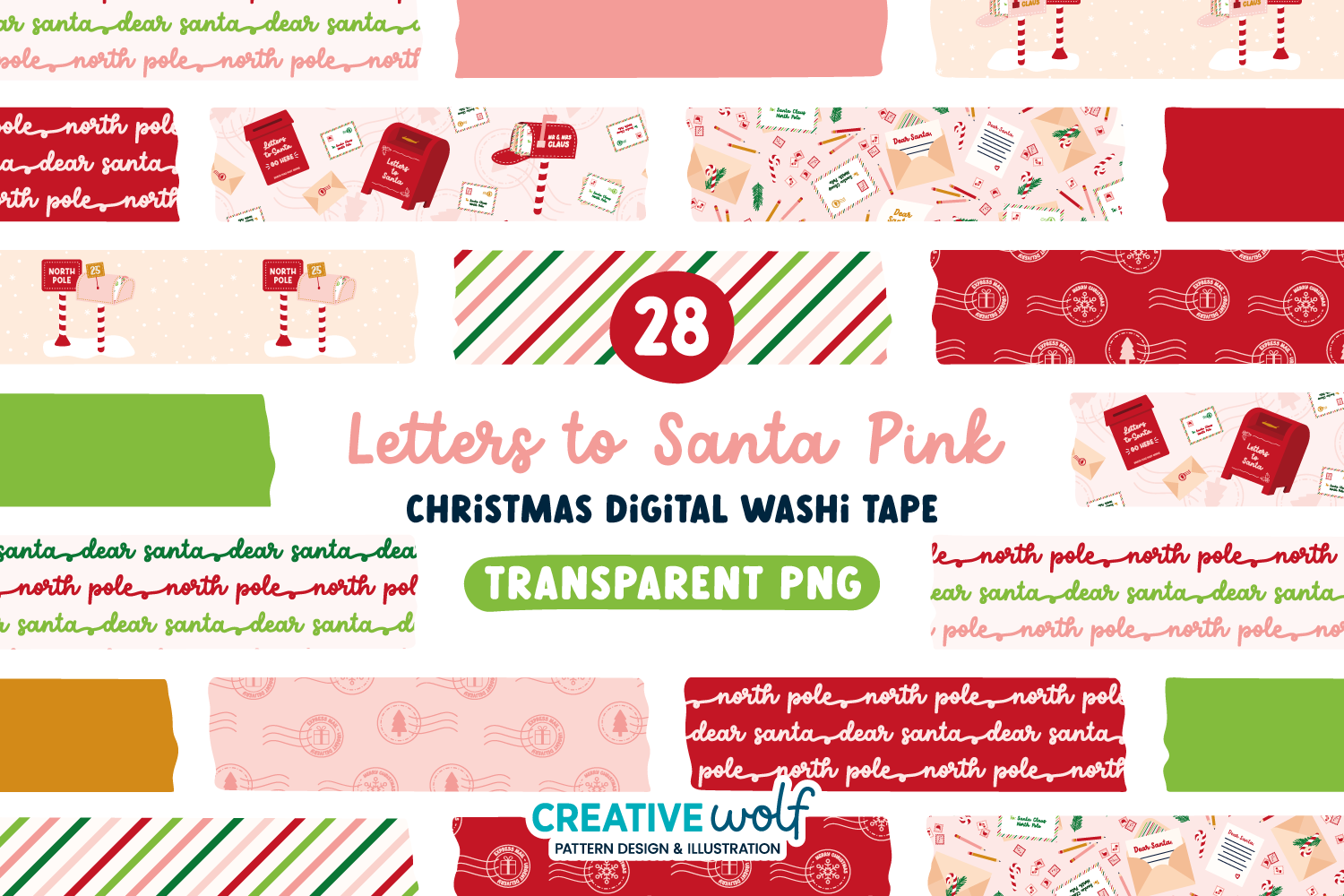 christmas washi tape: Letters to Santa Mailbox Borders original product preview