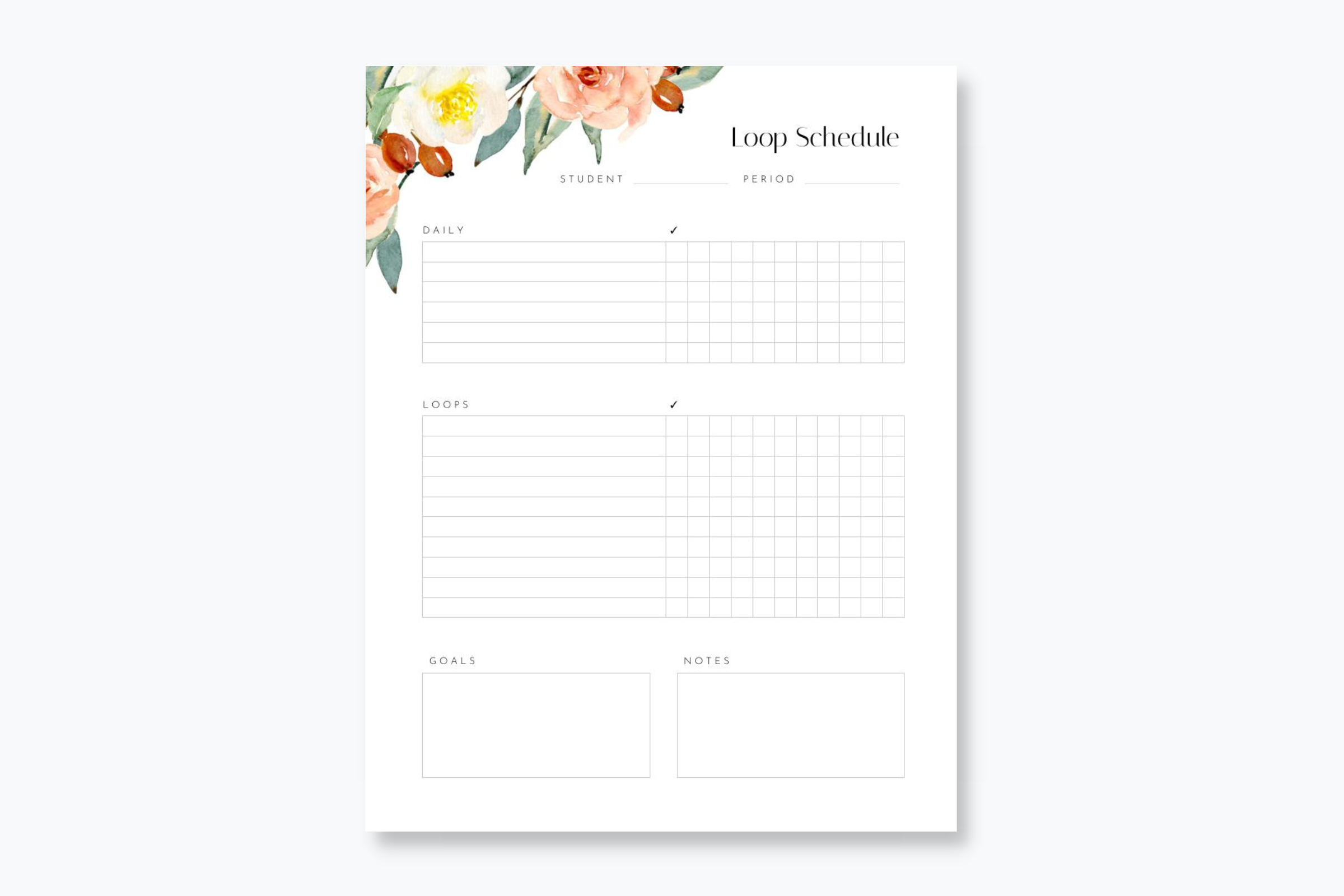 Homeschool Planner — Loop Schedule Homeschool product preview