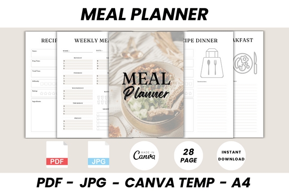 Meal Planner Canva Template