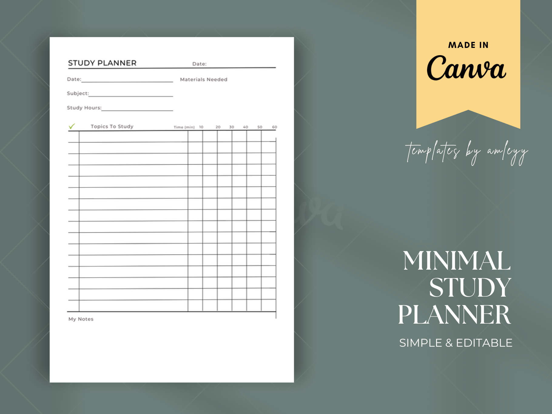 8 Practical Academic Planner Templates for a More Organized Semester planner preview