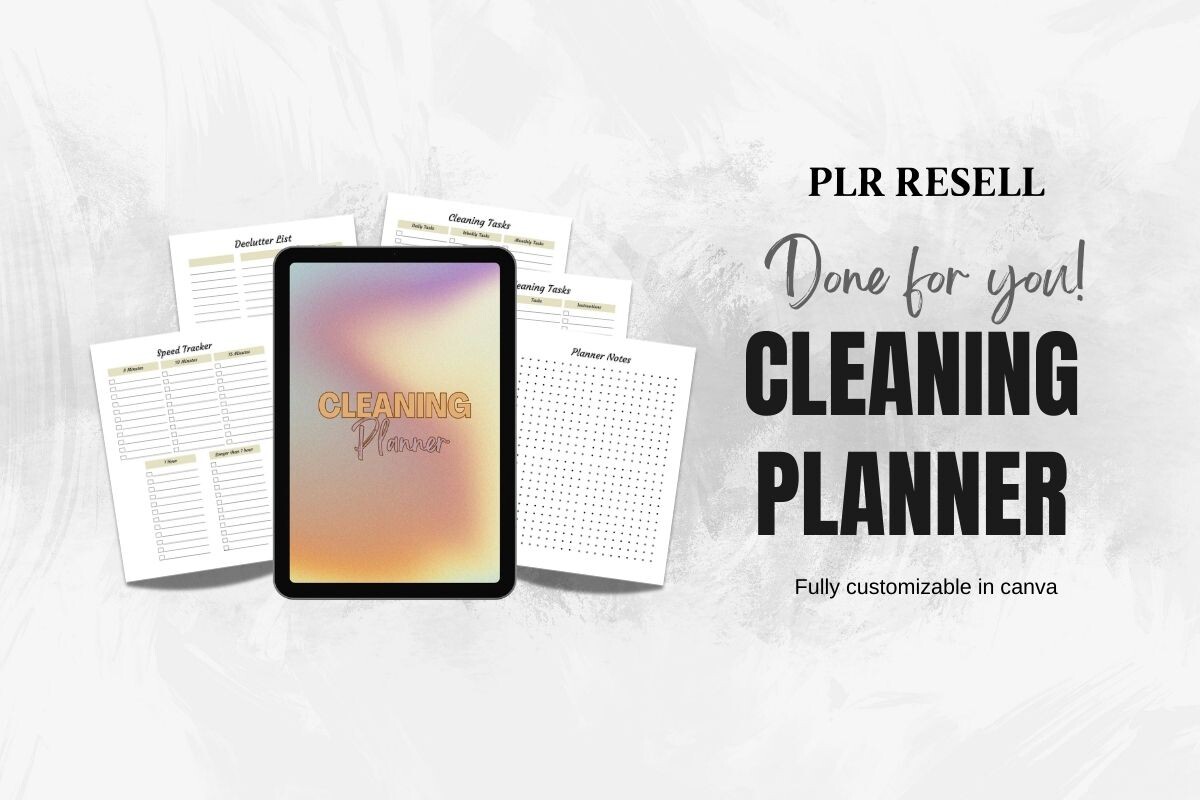 Cleaning Planner — Cleaning Planner Editable in Canva product preview