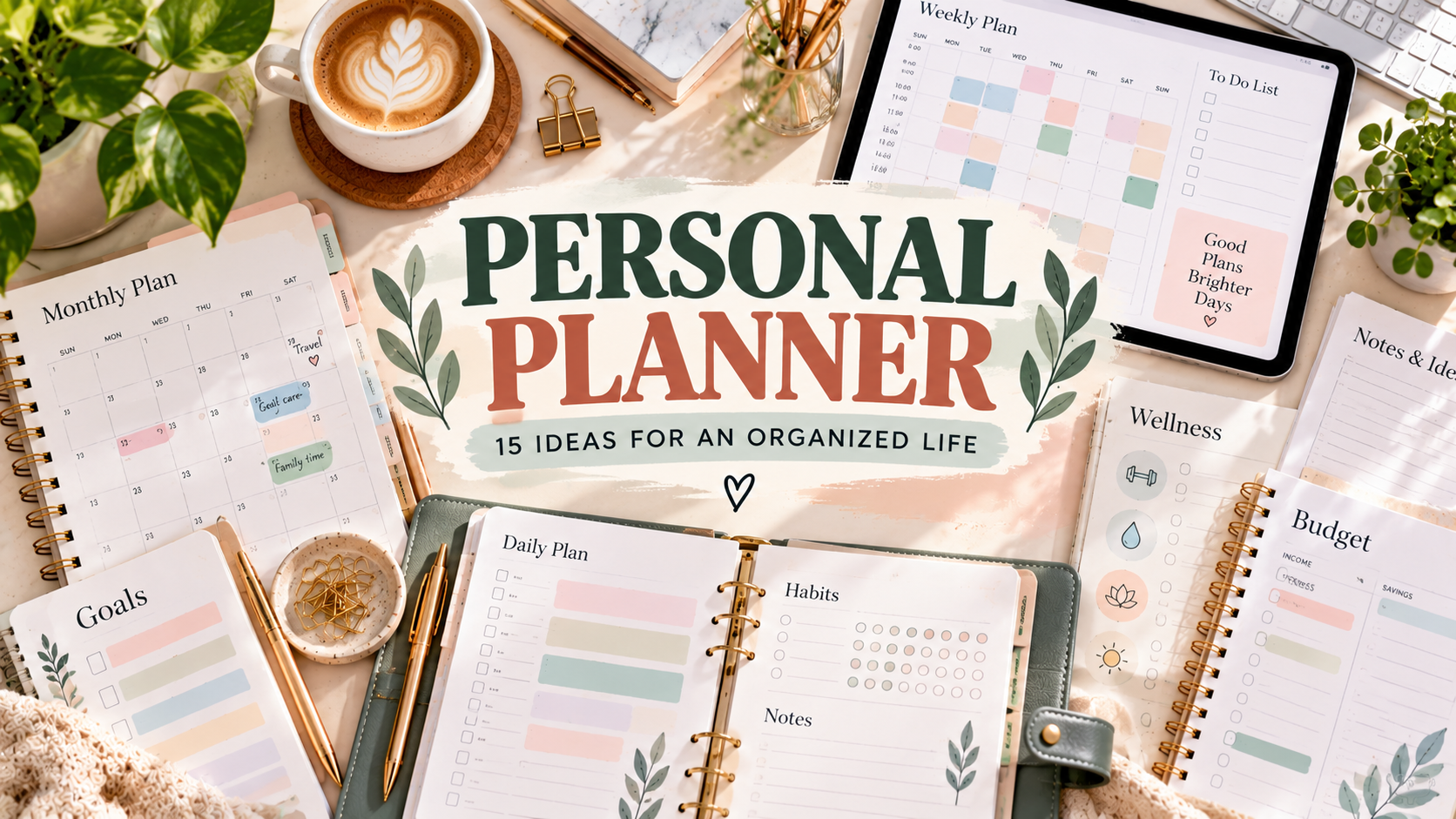 Personal planner ideas for an organized life