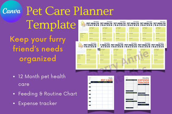 Pet Planner — Pet Care Planner Template product preview
