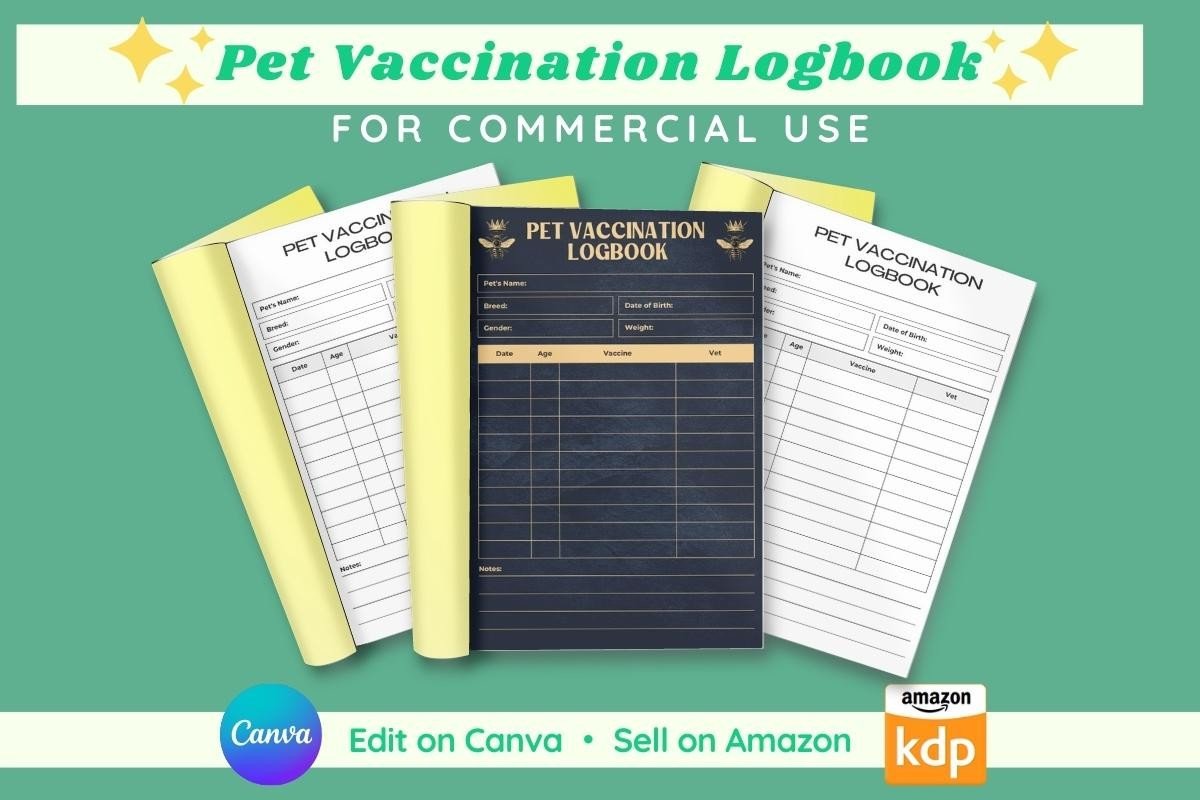 Pet Planner — Pet Record Canva Template product preview