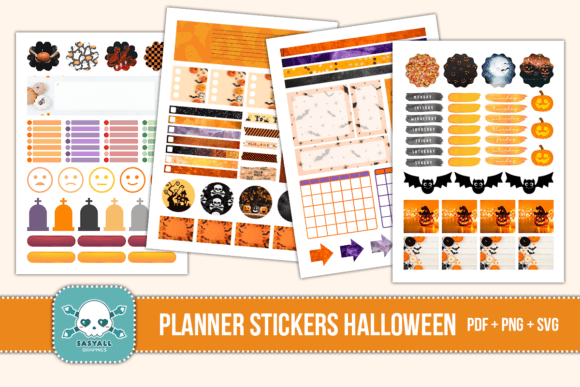 Planner Halloween Stickers