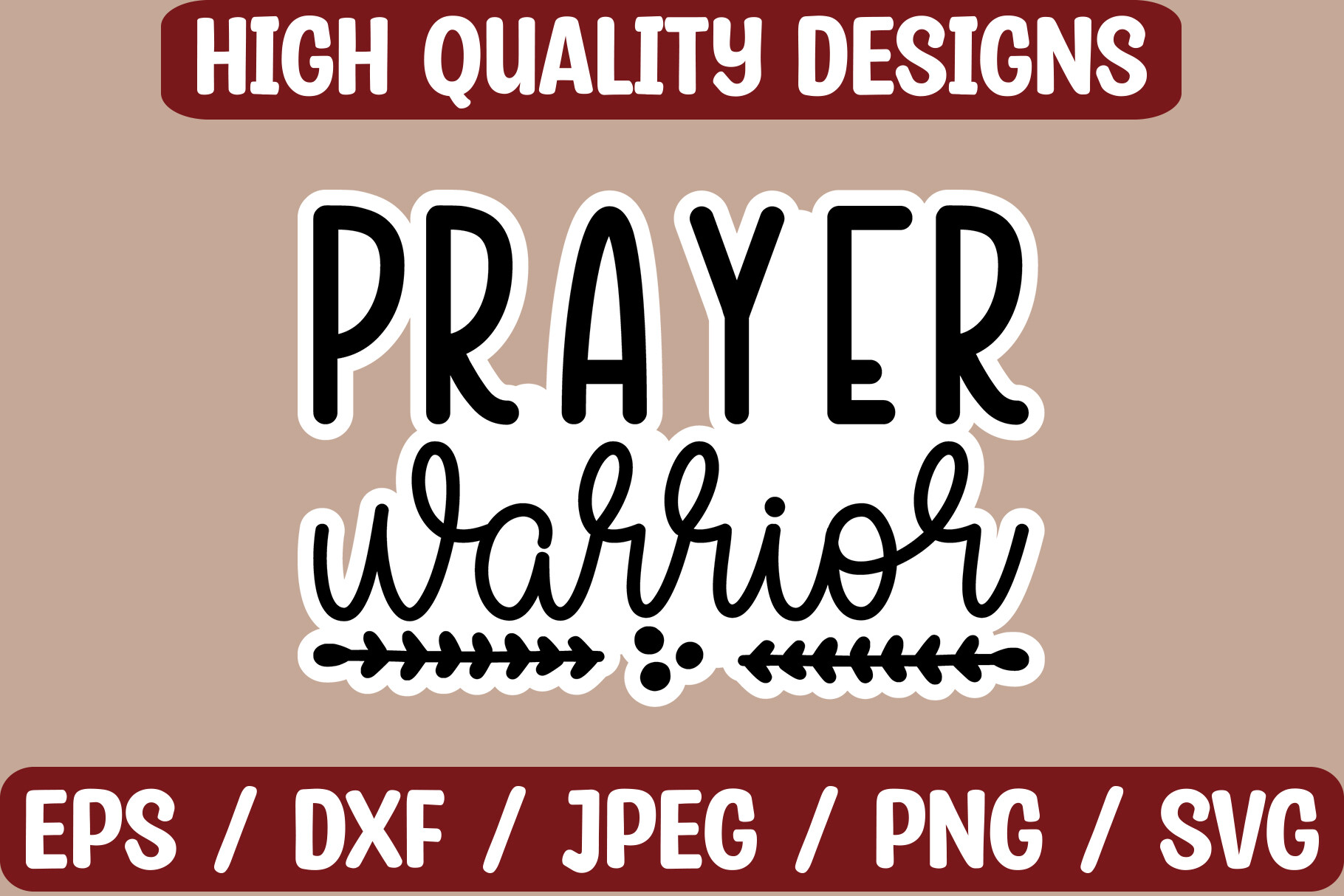 christian planner stickers: An Alternate Prayer Warrior Sticker Illustration original product preview