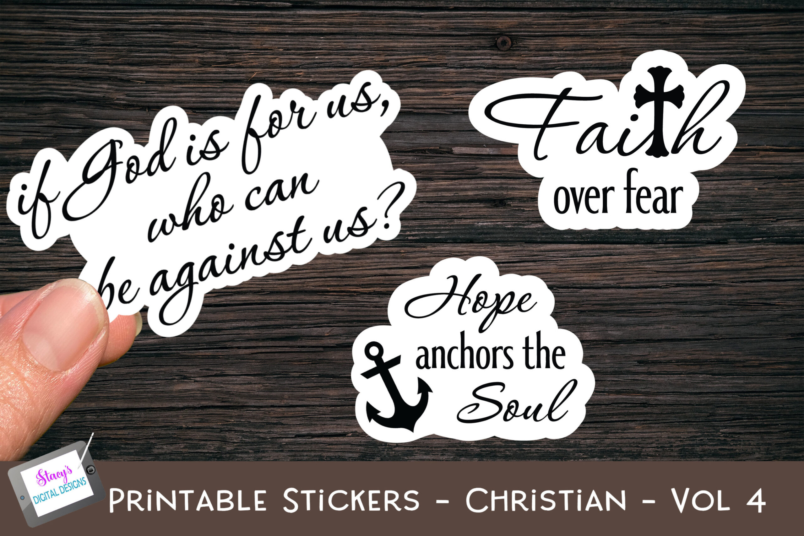 christian planner stickers: Volume Four C: Three Bordered Faith Stickers original product preview
