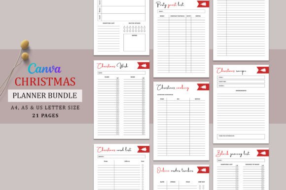 Printable Christmas Planner Bundle Pack