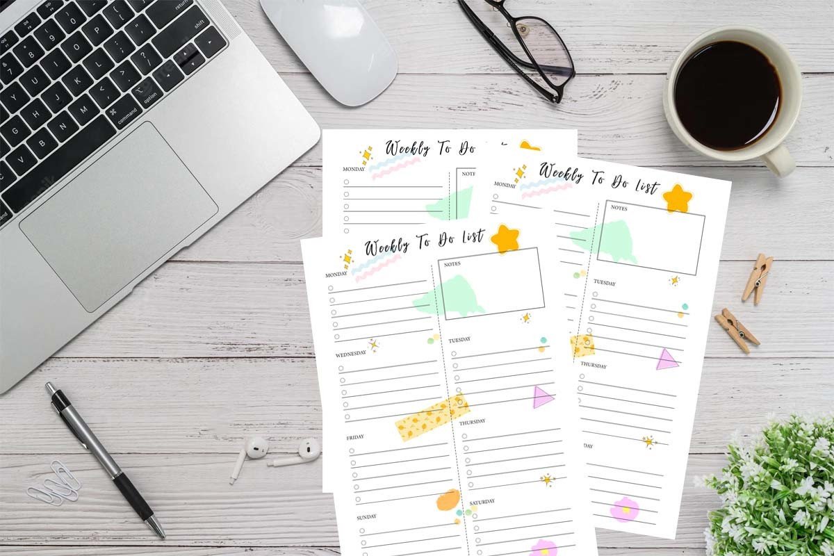 Printable Weekly To Do List Notepad