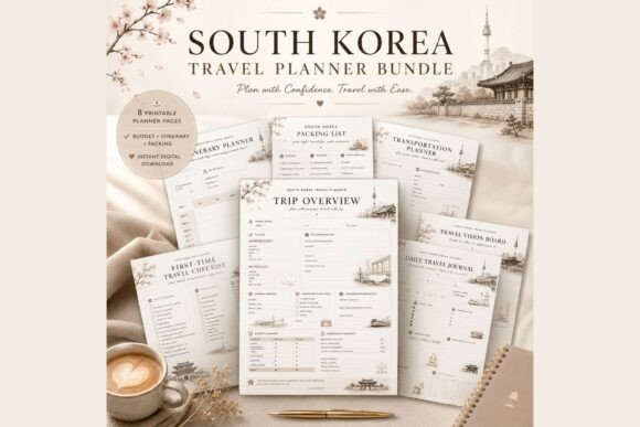 Travel planner - South Korea Travel Planner Bundle