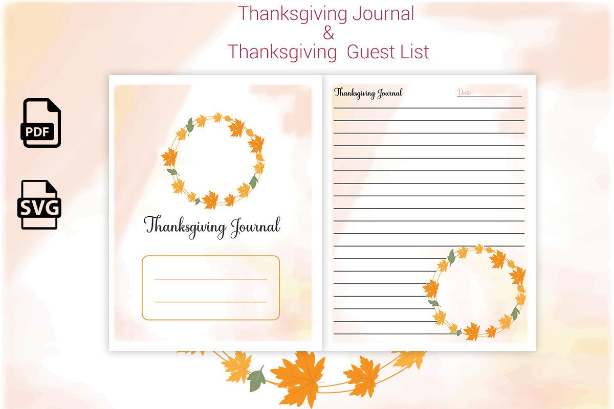 Thanksgiving Planner — Thanksgiving Planner Set product preview