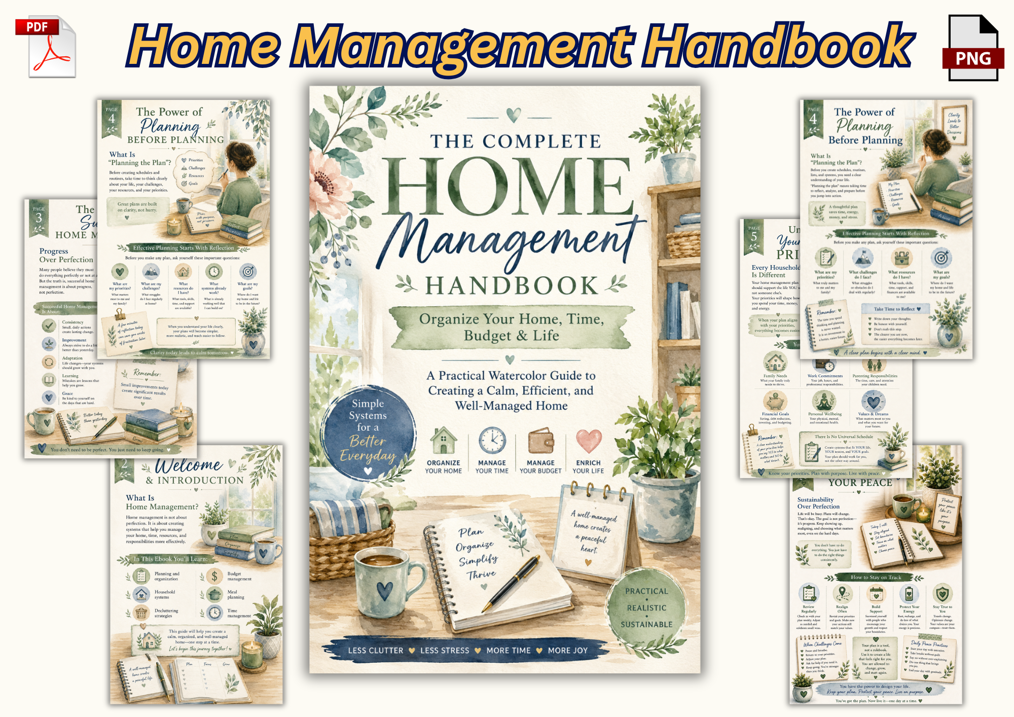 Home Management Workbook — The Complete Home Management Handbook product preview