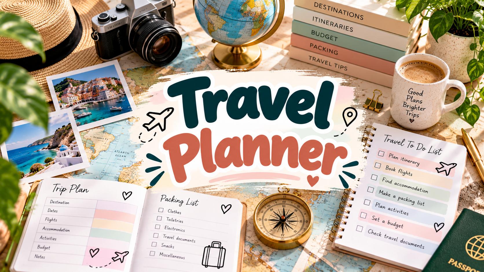 Travel Planner templates for better organized trips