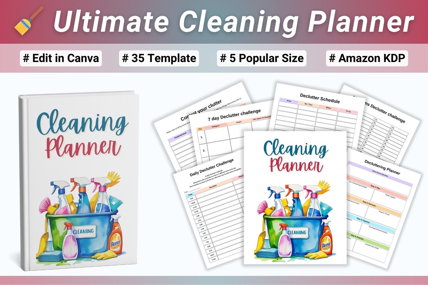 Cleaning Planner — Ultimate Cleaning Planner product preview