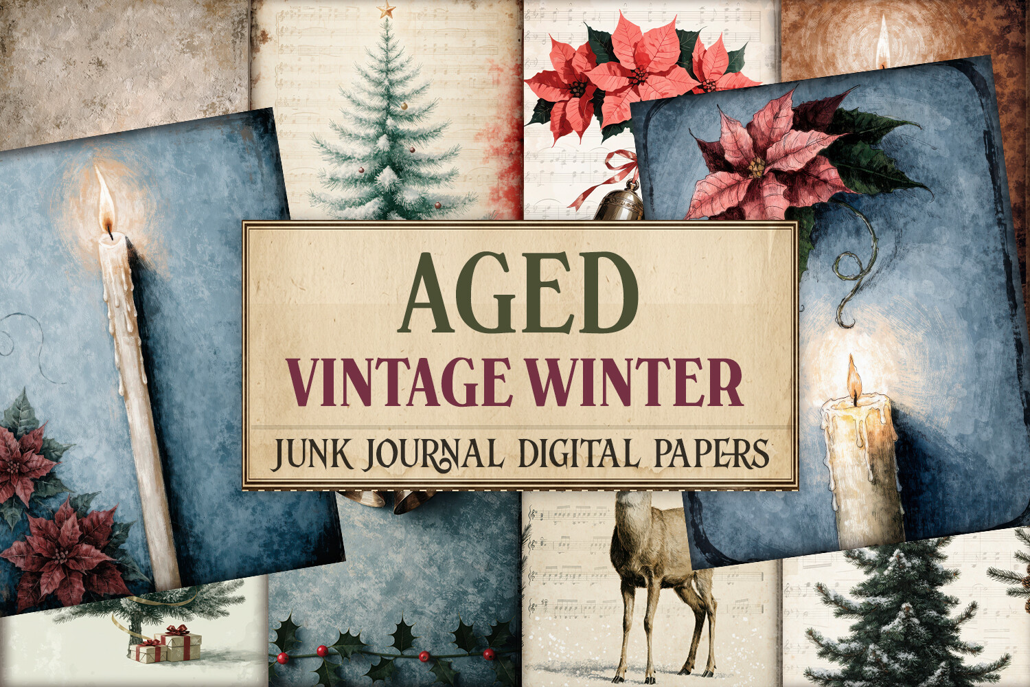winter journal: Cottage-Style Winter Letter Pages original product preview