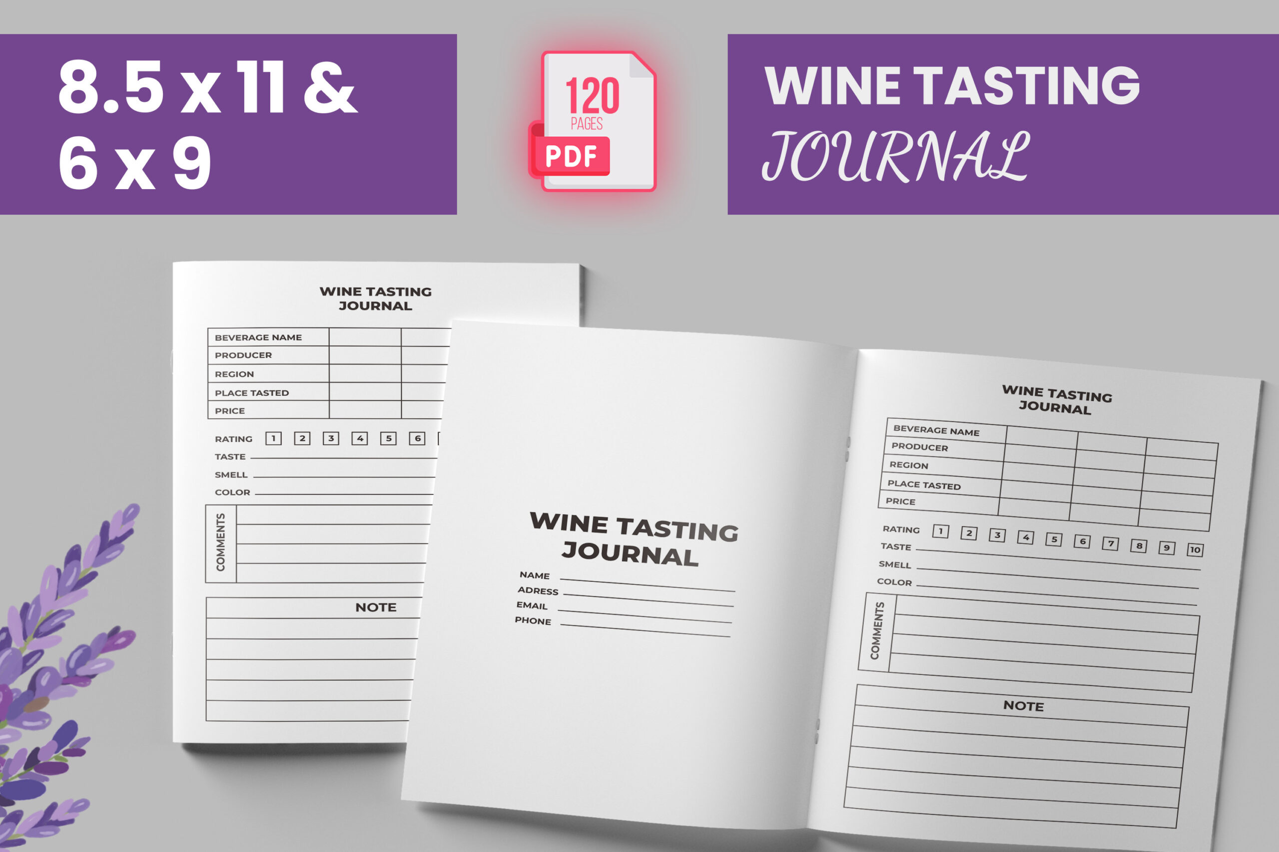 wine tasting journal: Wine Tasting Interior by Boss Designer original product preview