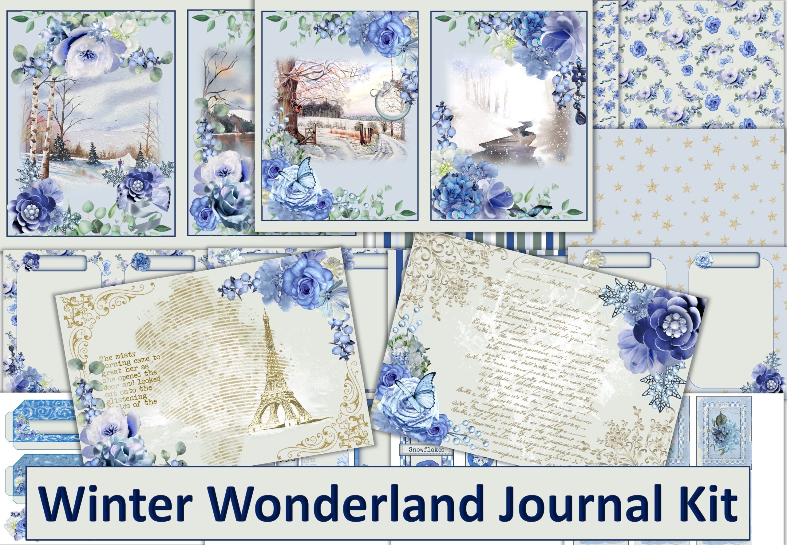 winter journal: Winter Wonderland Signature and Cutouts original product preview