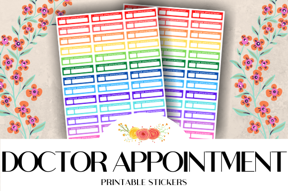 appointment planner stickers: A Letter-Size Doctor Reminder Sheet in Three Formats original product preview