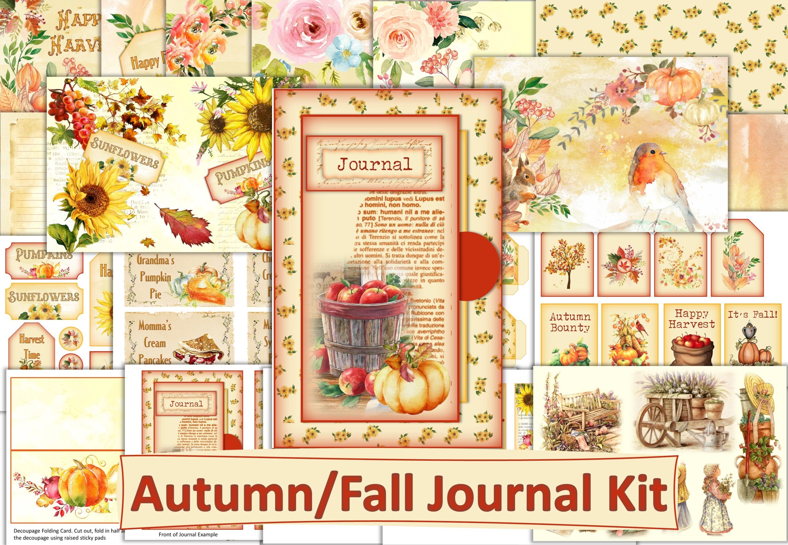 autumn journal: A 26-Page Fall Kit with Writing Sheets and Ephemera original product preview