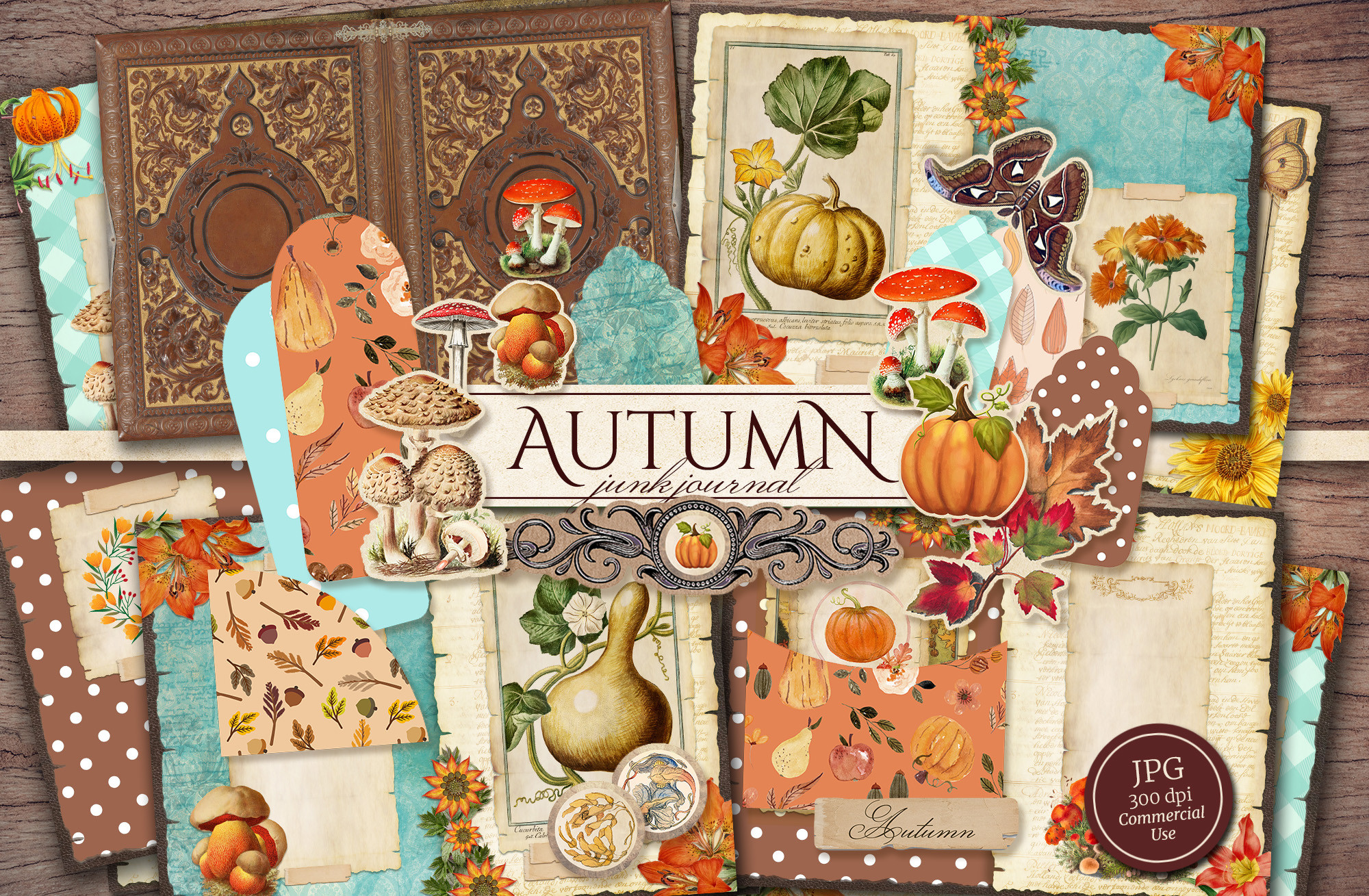 autumn journal: An A4-to-A5 Harvest Journal You Can Fold and Assemble original product preview