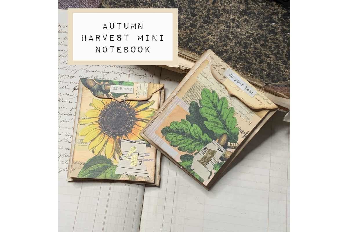autumn journal: A Collaged Harvest Mini Notebook for Quick Memories original product preview