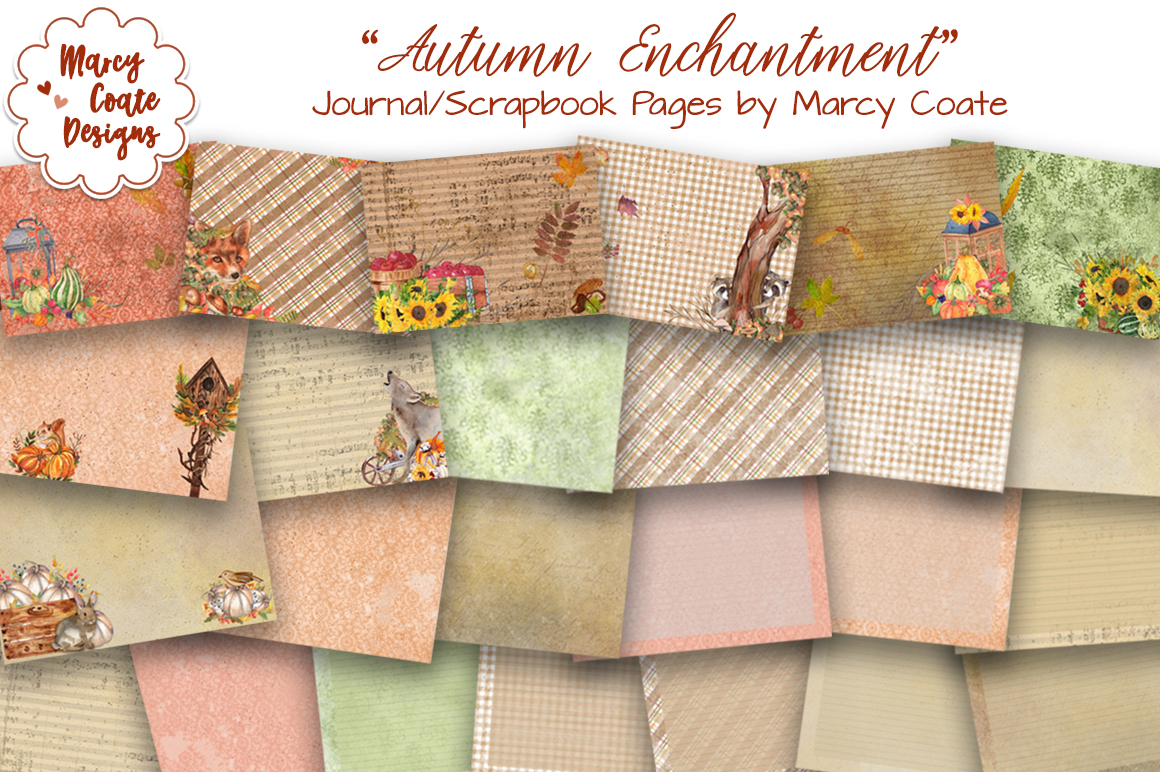 autumn journal: Woodland Animals with Lined Writing and Background Sheets original product preview