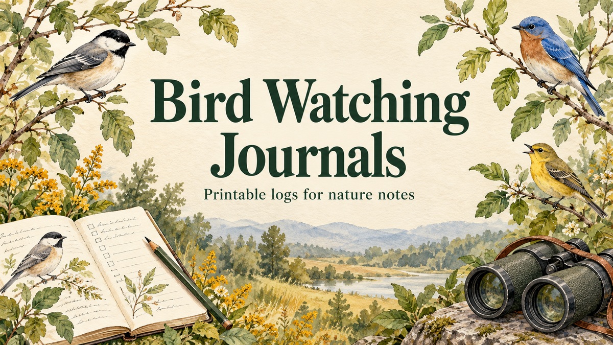 bird watching journal illustrated PlannerFind cover