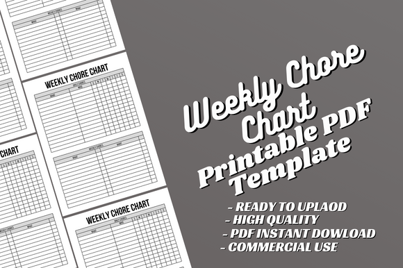 Chore Chart: Alternative Creative Studio: Weekly Chore Log Book