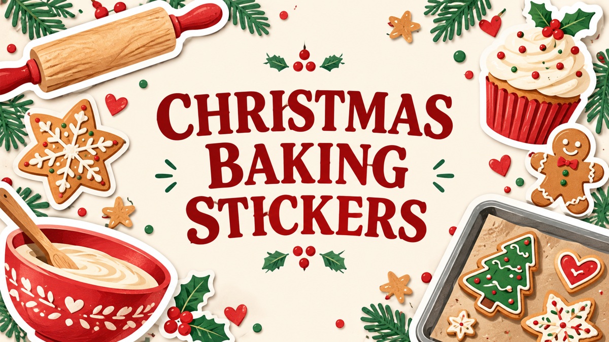 Christmas Baking Stickers editorial cover