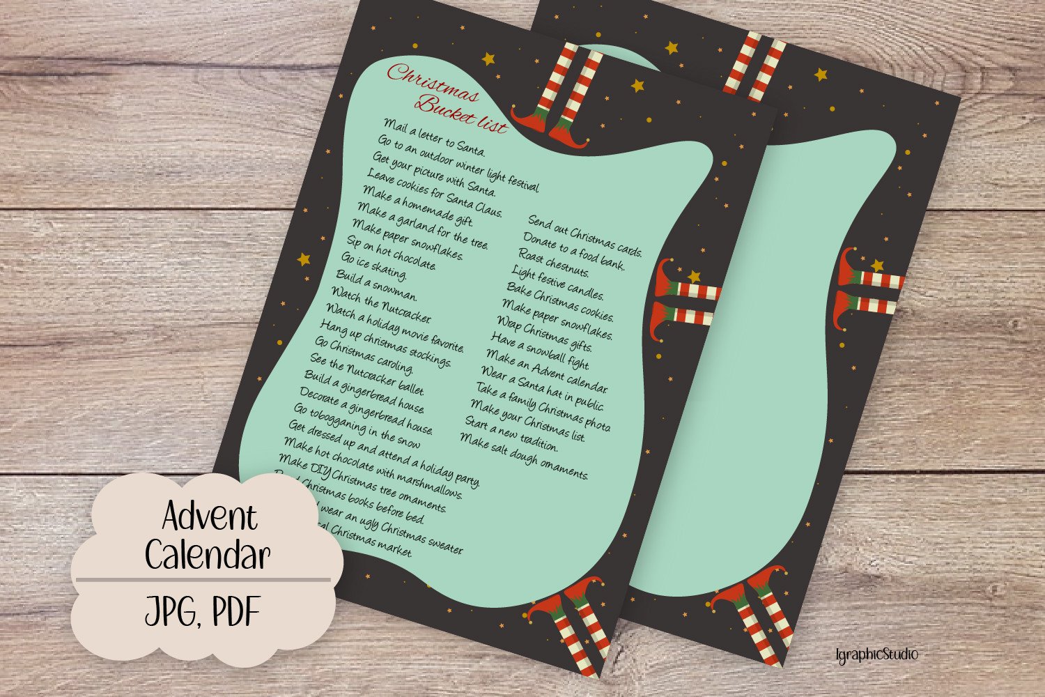 christmas bucket list: Children’s Christmas Bucket List with a Blank Companion original product preview