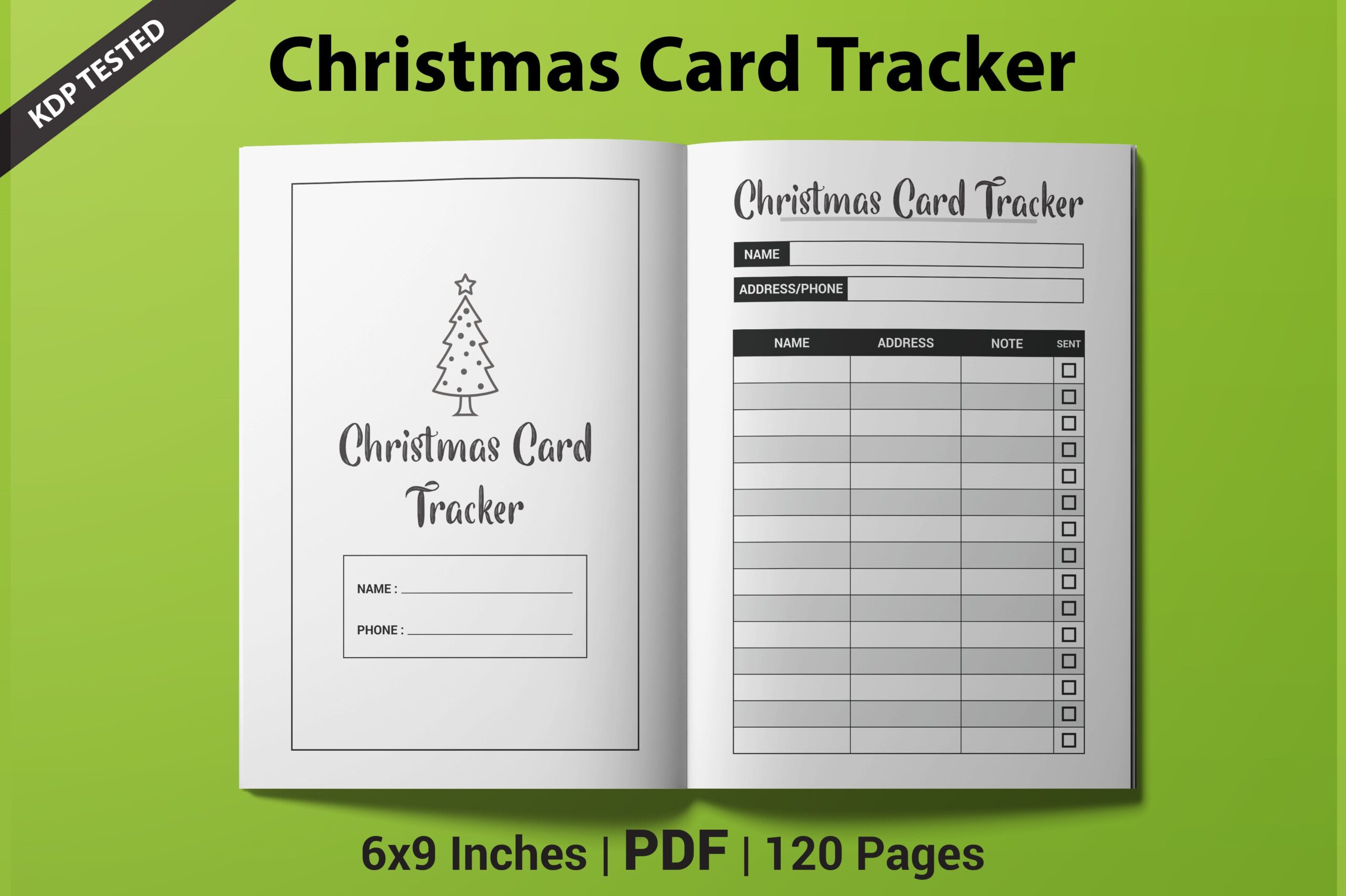 christmas card tracker: A Compact Card Log in Three Book Lengths original product preview