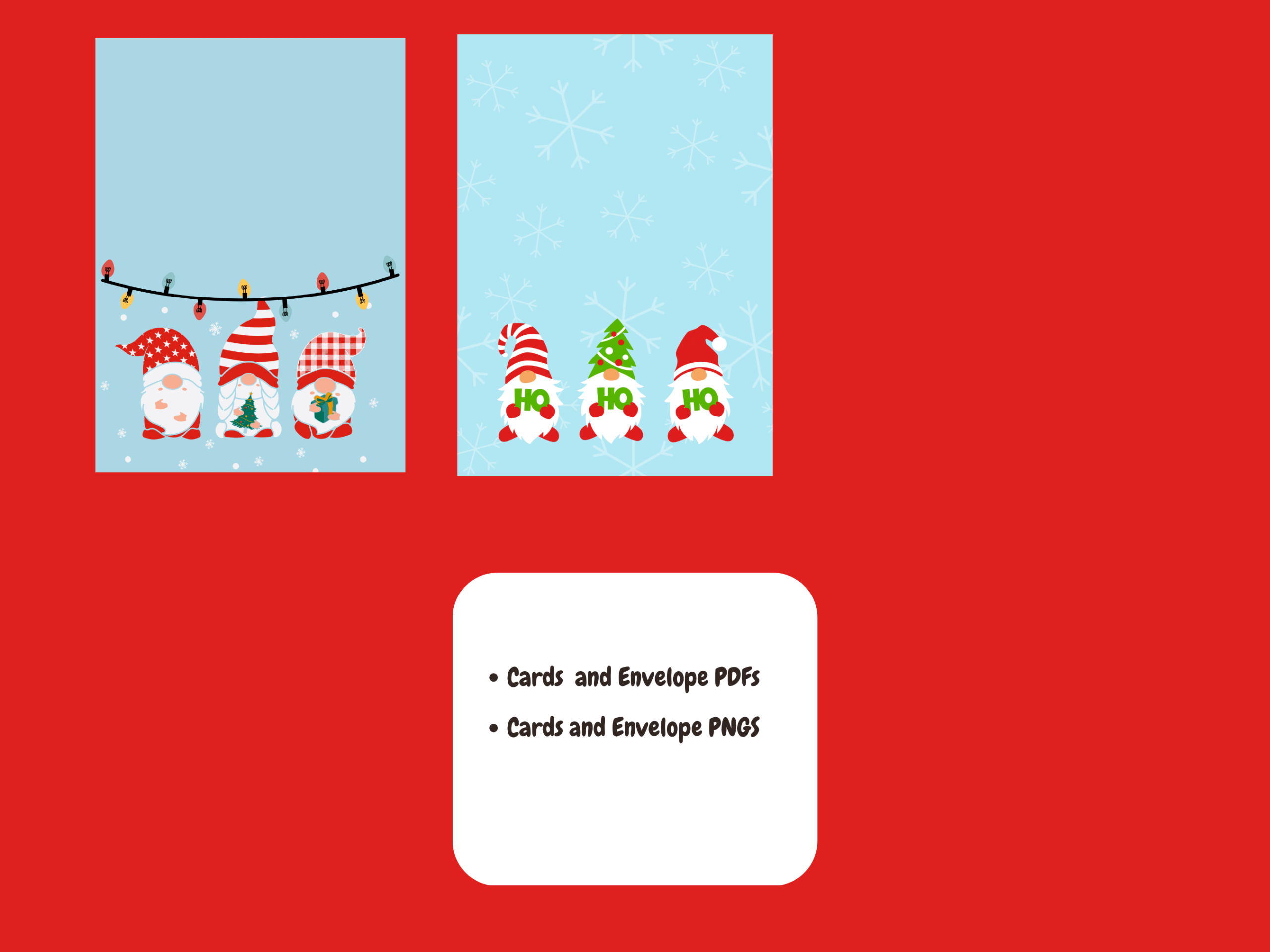christmas cash envelopes: A Gnome Cash-Envelope Card with Two Companion Greetings original product preview