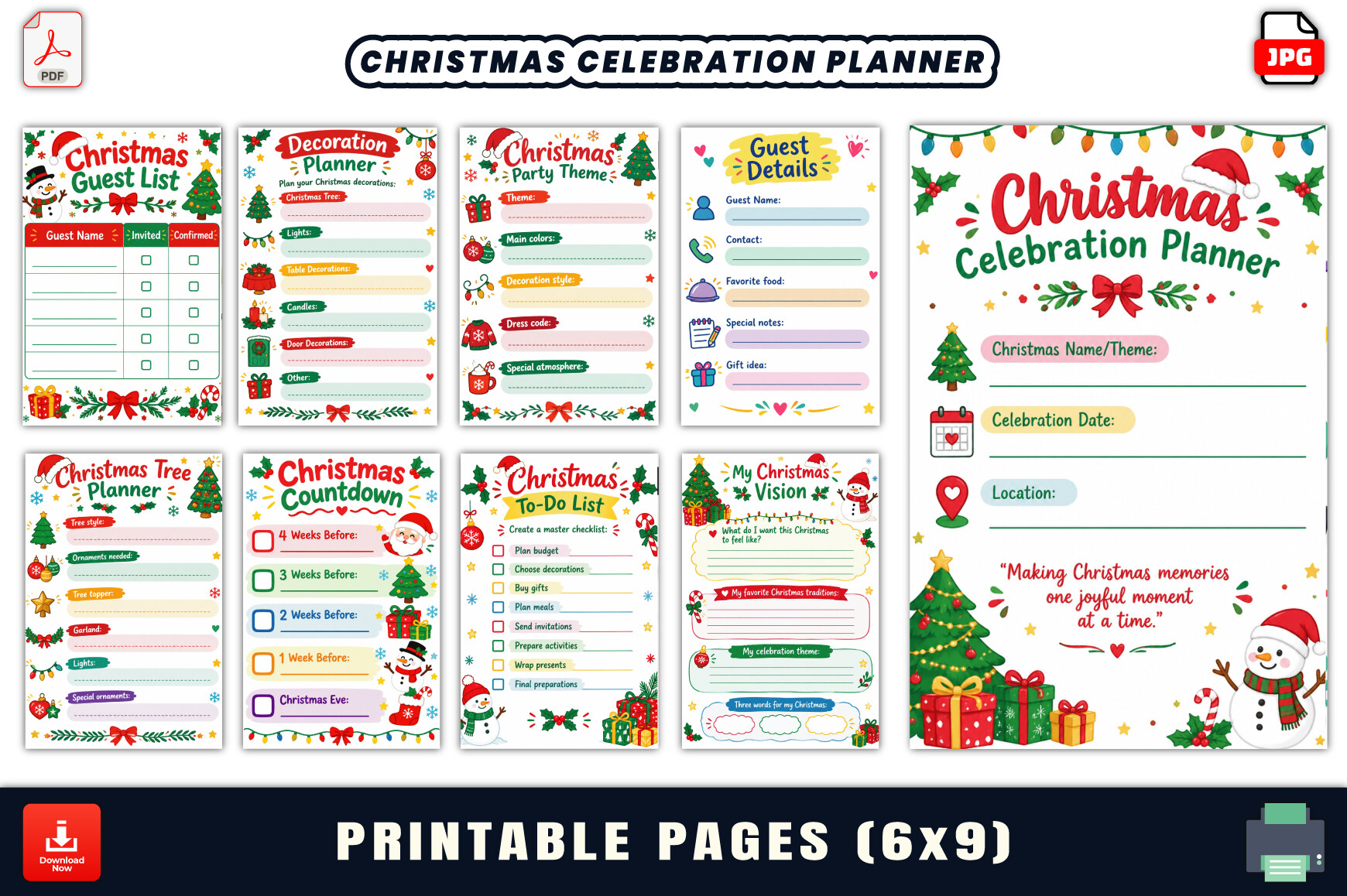 Christmas Decoration Planner: Compact Celebration Planner for Decorations and Activities original product preview