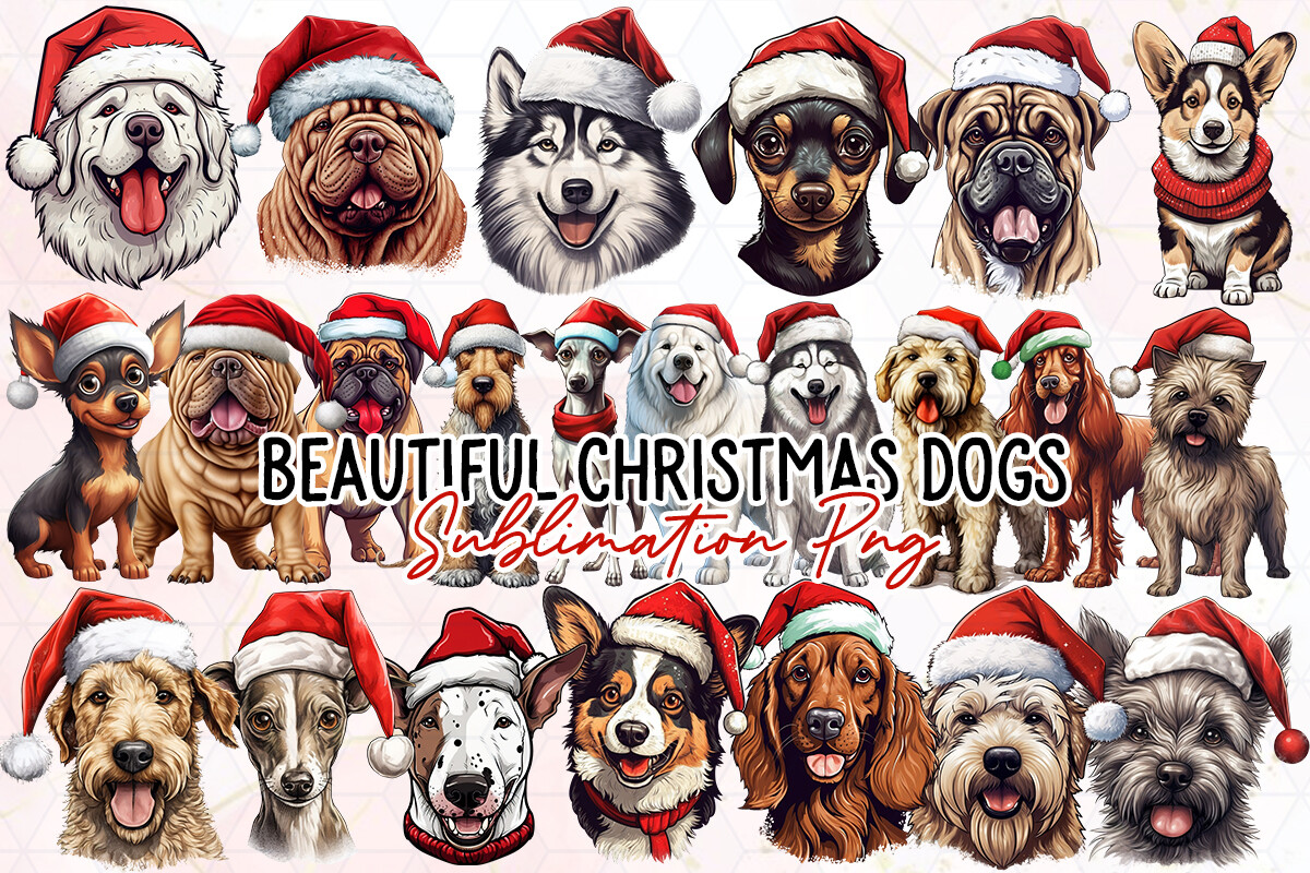 Christmas Dog Stickers: Festive Dog Group for a Statement Planner Decoration original product preview
