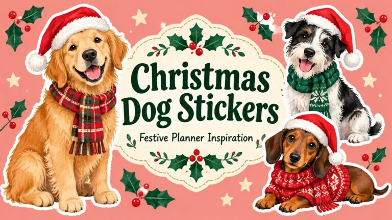 Christmas Dog Stickers editorial cover