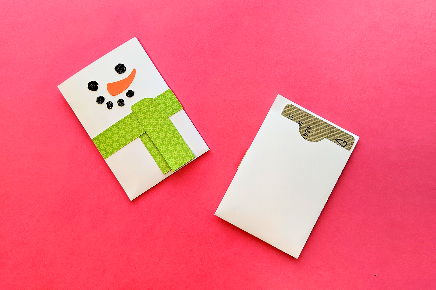 Christmas Gift Card Holders: Snowman Sleeve for Gift and Membership Cards original product preview