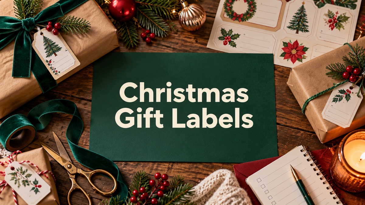 christmas gift labels