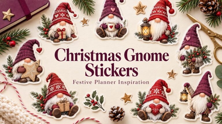 Christmas Gnome Stickers editorial cover