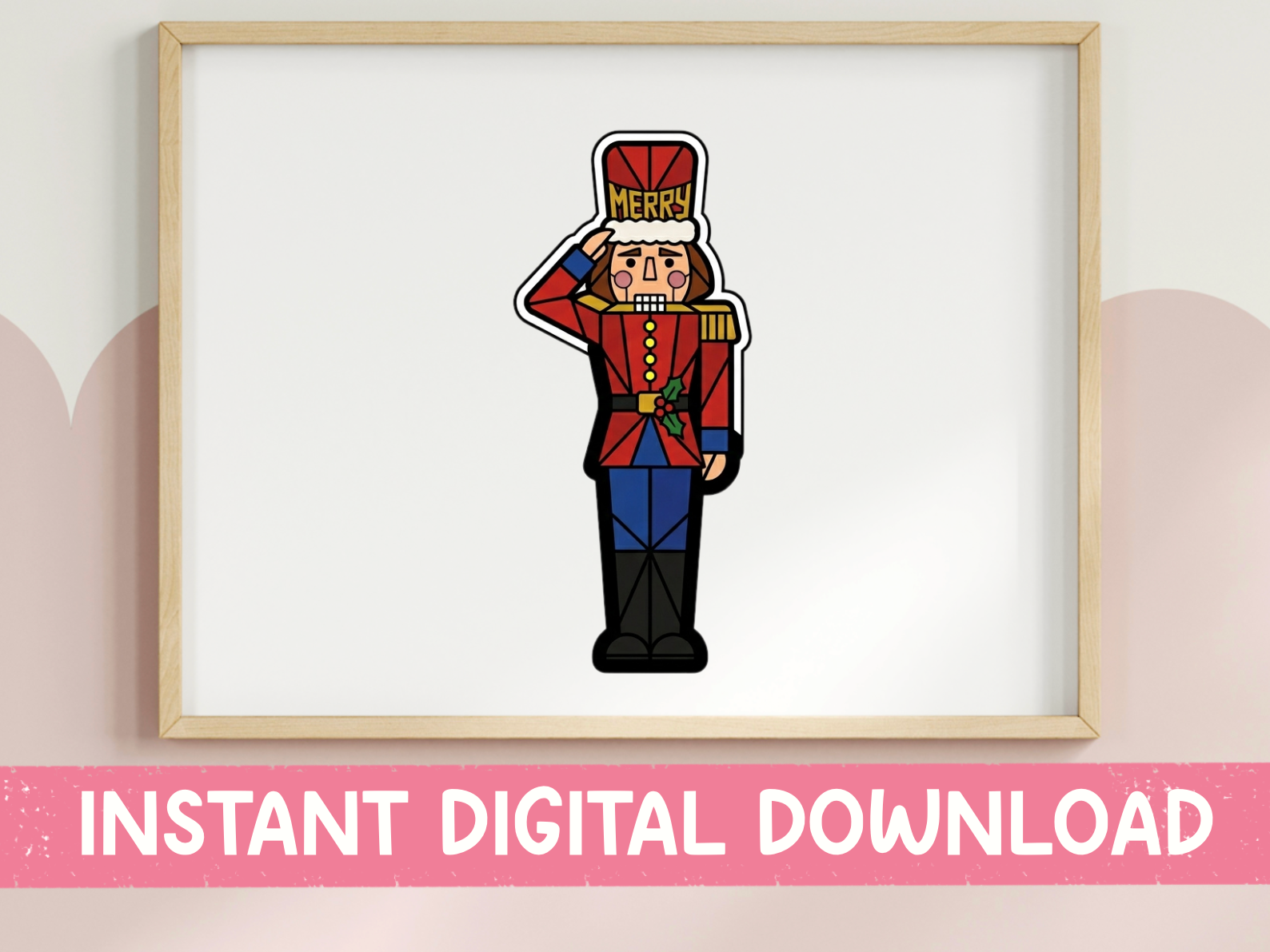 nutcracker stickers: Christmas Nutcracker Soldier with SVG original product preview