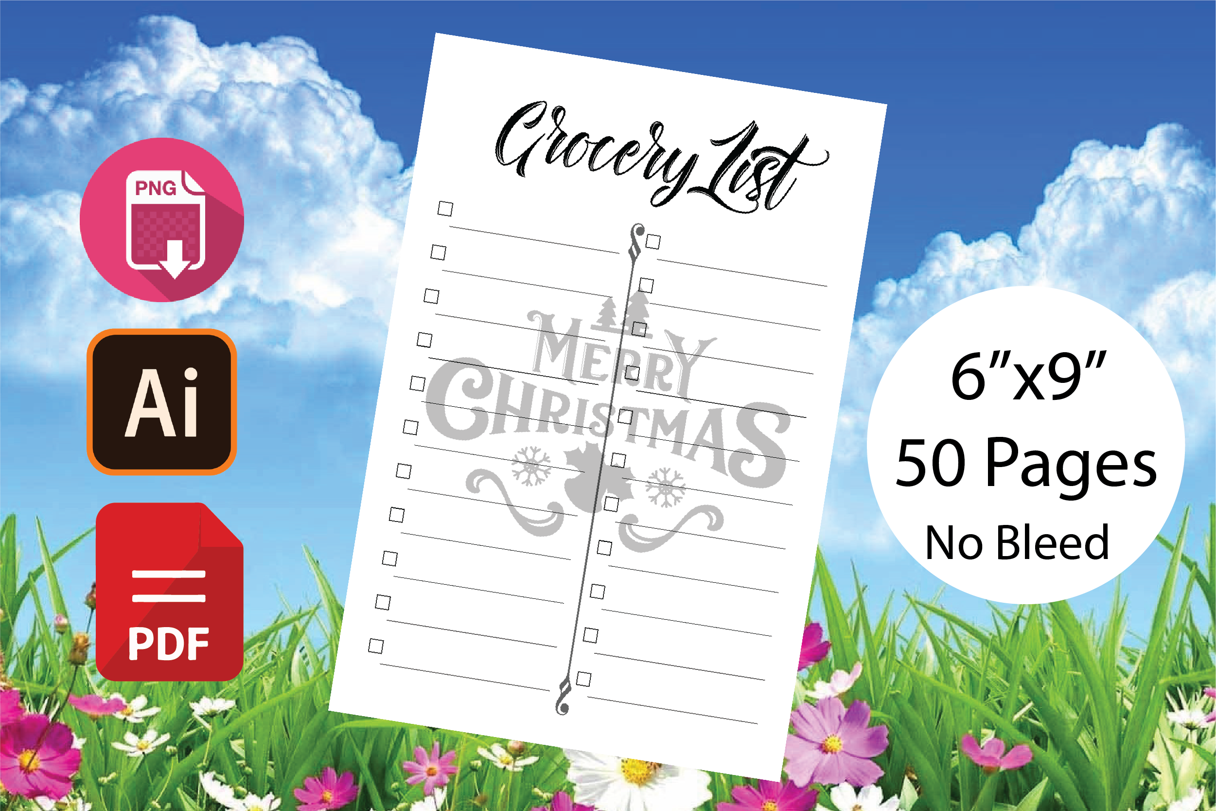 Christmas Shopping List: Compact Christmas Grocery List Notebook original product preview