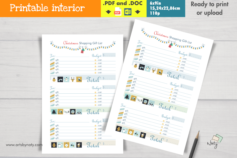 Christmas Shopping List: Recipient-by-Recipient Shopping and Cost Notebook original product preview