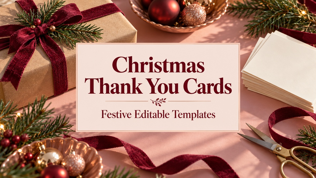 Christmas Thank You Cards editorial cover