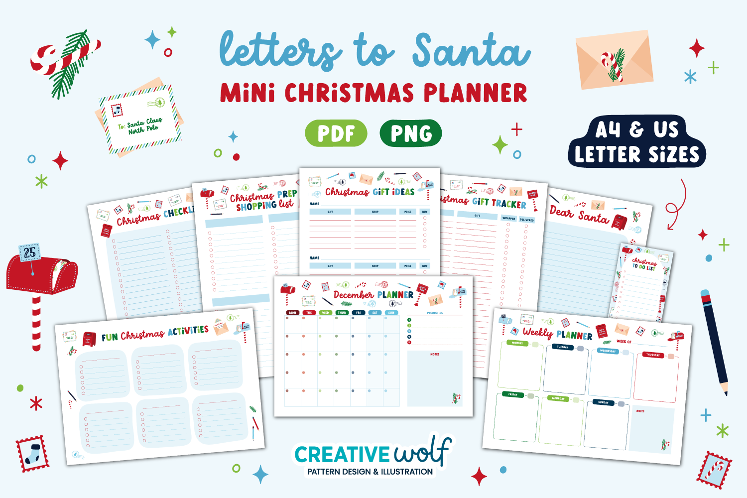 christmas to do list: Small To-Do Slips Inside a Letters-to-Santa Planning Kit original product preview