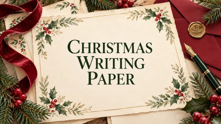 Christmas Writing Paper editorial cover