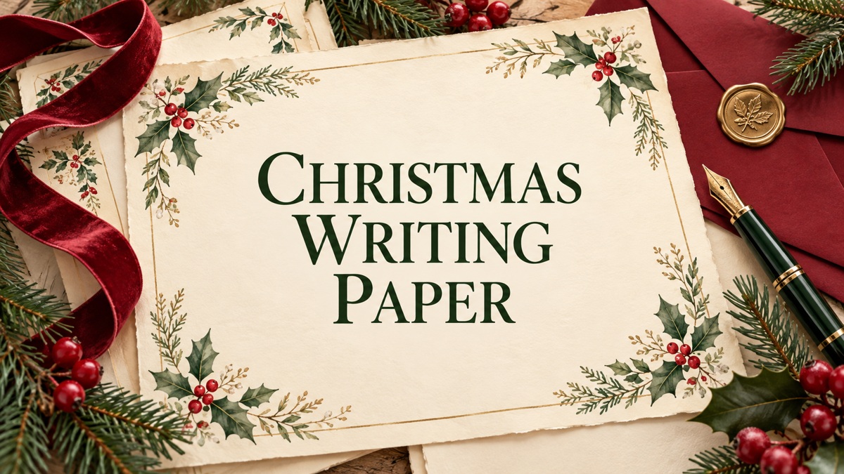 Christmas Writing Paper editorial cover
